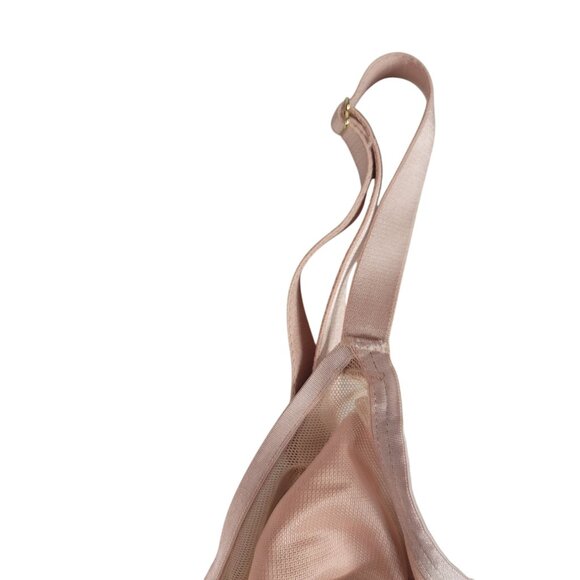 Soma Unbelievable Lift Perfect Coverage Bra Pink 34G Underwire Adj Unlined Sheer - Picture 4 of 9